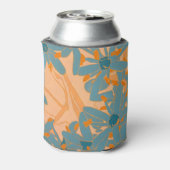 Contemporary Leaf Design in Peach Dosenkühler (Kanne Rückseite)