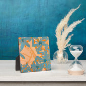 Contemporary Leaf Design in Peach Fotoplatte (InSitu)