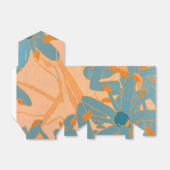 Contemporary Leaf Design in Peach Geschenkschachtel (Ungefaltet)