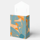 Contemporary Leaf Design in Peach Geschenkschachtel (Geöffnet)