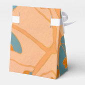 Contemporary Leaf Design in Peach Geschenkschachtel (Rückseite)