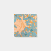 Contemporary Leaf Design Peach Post-it Klebezettel (Vorderseite)