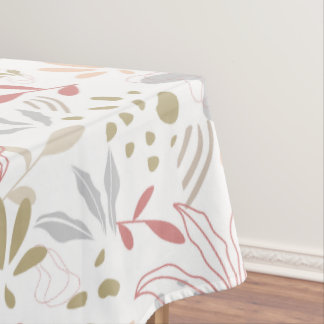 Contemporary Leaves Grey, Brown, Rust Tischdecke