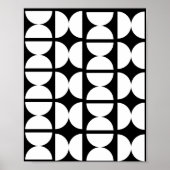 Contemporary Mid-Century Modern Geometric Poster (Vorne)