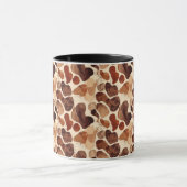 Contemporary Organic Pattern Mug – Earthy Tones Tasse (Zentrum)