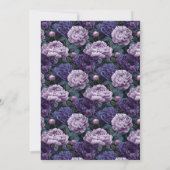 Contemporary Peonies Petal 90Th Birthday Einladung (Rückseite)