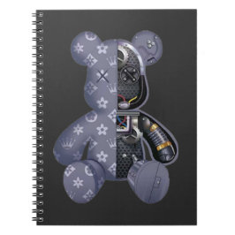 Contemporary Robot Bear Notizblock