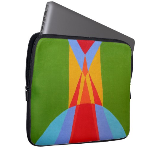 Contemporary Rocket Ship Design Laptop Sleeve (Vorne Rechts)