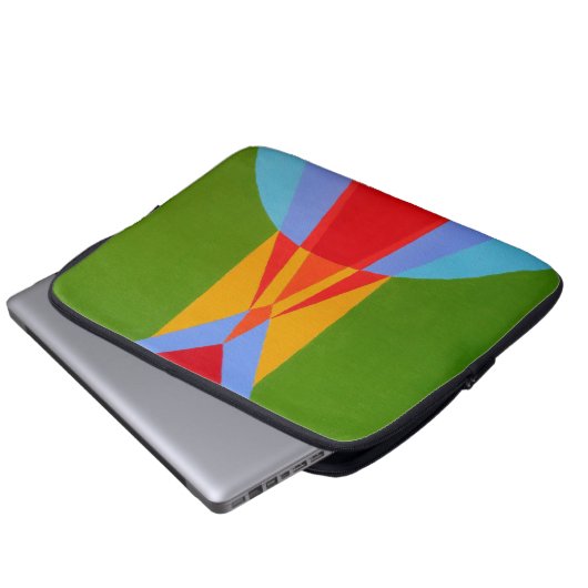 Contemporary Rocket Ship Design Laptop Sleeve (Vorne Knopf)