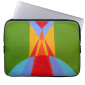 Contemporary Rocket Ship Design Laptop Sleeve (Vorderseite)