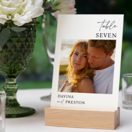 Contemporary Script MINIMAL FOTO Tischnummer