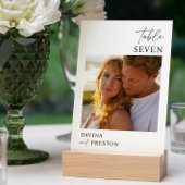 Contemporary Script MINIMAL FOTO Tischnummer