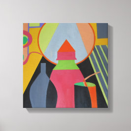 Contemporary Sculpted Pink Stillness Art Print Leinwanddruck