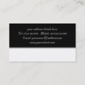 Contemporary Sofa Business Card Visitenkarte (Rückseite)