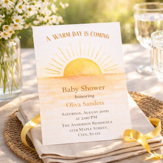 Contemporary Sunrise Aesthetic Einladung