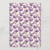Contemporary Tulip Charm Boho Birthday Einladung (Rückseite)