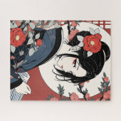 Contemporary ukiyoe, Kimono beauty Puzzle (Horizontal)