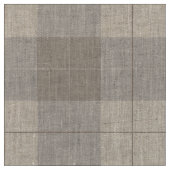 Contemporary Umber Brown Kariert Stoff (Nahaufnahme)