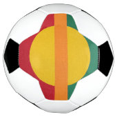 Contemporary Yellow Sun Soccer Ball (Gedreht)