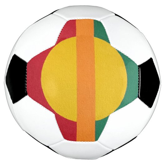 Contemporary Yellow Sun Soccer Ball (Gedreht)