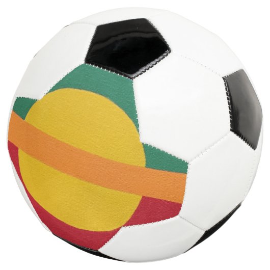 Contemporary Yellow Sun Soccer Ball (Dreiviertel)