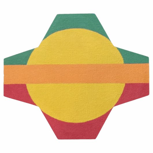 Contemporary Yellow Sun Soccer Ball (Flach)