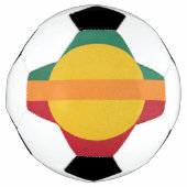 Contemporary Yellow Sun Soccer Ball (Vorderseite)