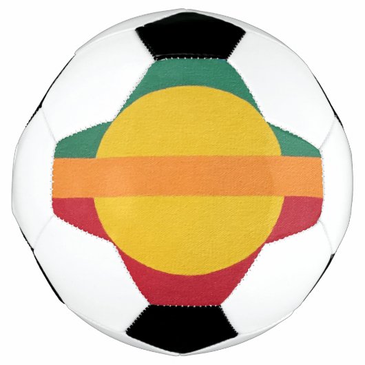 Contemporary Yellow Sun Soccer Ball (Vorderseite)