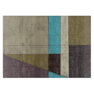 Contemporay Minimalistische Malerei mit tiefer Schneidebrett