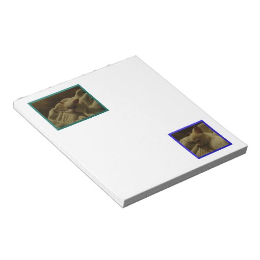 Content Chihuahua Puppy Notepad Notizblock (angewinkelt)