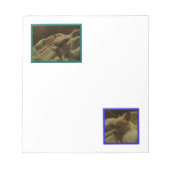 Content Chihuahua Puppy Notepad Notizblock (Vorderseite)