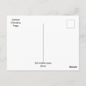 Content Chihuahua-Welppy-Postkarte Postkarte (Rückseite)