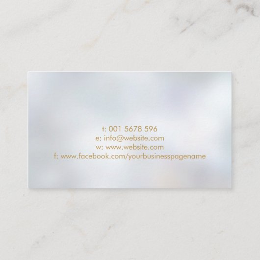 Content Creator - Copywriter - Freelance Writer Visitenkarte (Rückseite)