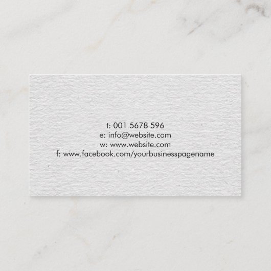 Content Creator - Copywriter - Freelance Writer Visitenkarte (Rückseite)