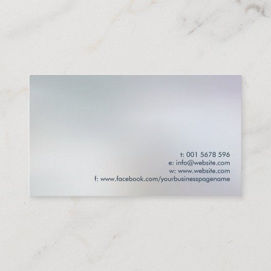 Content Creator - Copywriter - Freelance Writer Visitenkarte (Rückseite)