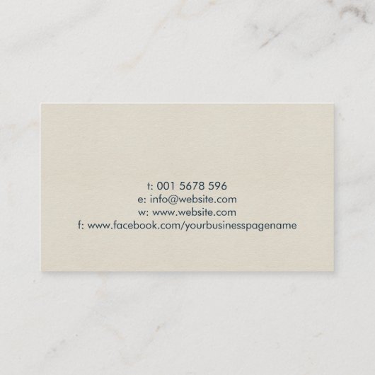 Content Creator - Copywriter - Freelance Writer Visitenkarte (Rückseite)