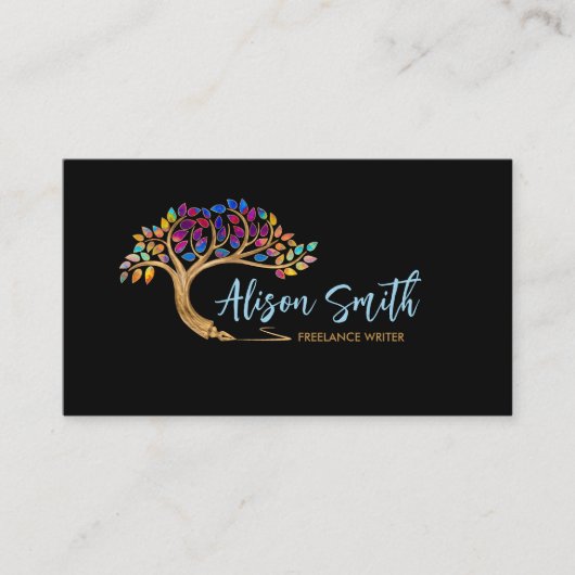 Content Creator - Copywriter - Freelance Writer Visitenkarte (Vorderseite)