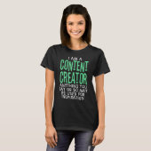 Content Creator Inspirator Vlogger Pod T-Shirt (Vorne ganz)
