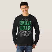 Content Creator Inspirator Vlogger Pod T-Shirt (Vorne ganz)