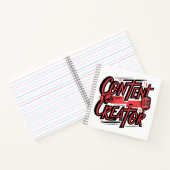 Content Creator - Motivierend Design für Schöpfer Notizblock (Innenseite)