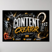 Content Creator Poster | Influencer & Streamer (Vorne)
