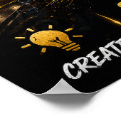 Content Creator Poster | YouTube Studio Wandkunst (Ecke)