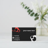 Content Creator Visitenkarte (Stehend Vorderseite)