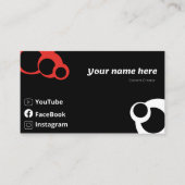 Content Creator Visitenkarte (Vorderseite)