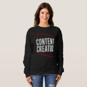 Content Creator Vlogger Blogger Influencer Podcast Sweatshirt (Vorne ganz)