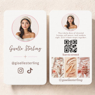 Content-Ersteller Social Media Influencer Visitenkarte