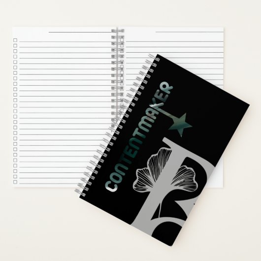 CONTENTMAKER Spiral Notebook Trend Abstrakt grün Notizblock (Innen)