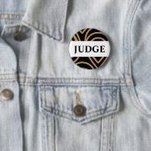 Contest Judge Modernes Black Gold Abzeichen Button (Beispiel)