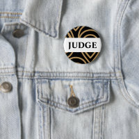 Contest Judge Modernes Black Gold Abzeichen