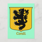 Conti Family Shield Postkarte (Vorderseite)